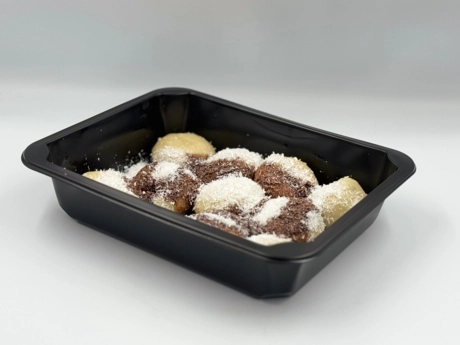 Nutelové knedličky 10 ks, čokoládová poleva, kokos