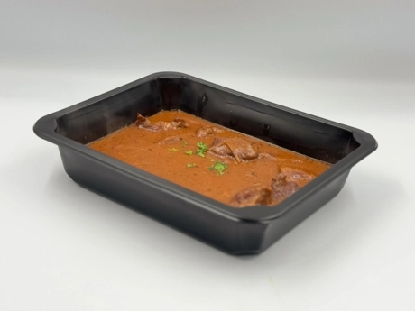 Maďarský guláš (hovädzie mäso), knedle