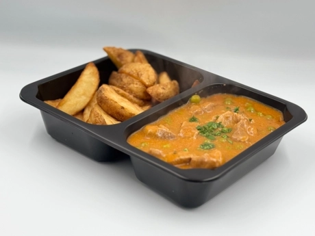 Bravčové medalionky „ Brassói “ , opekané zemiaky