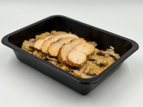 Kuracie rizoto s lesnými hubami a parmezánom