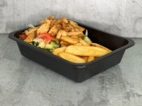 Kuracia gyros misa, opekané zemiaky, tzatziki omáčka (zvľášť)