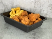 XXL vyprážaný karfiol, steak hranolky, tatárska omáčka