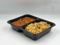 Mediterránné hovädzie ragú (paradajky, baklažán, rozmaring), slovenská ryža