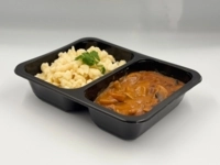 Údený bravčový paprikáš (bravčové stehno, údená krkovička), domáce halušky